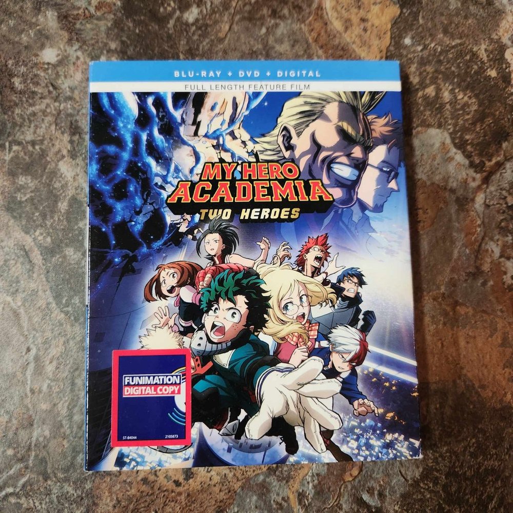 My Hero Academia Two Heroes Blu Ray + DVD + Digital Code - Brand new sealed